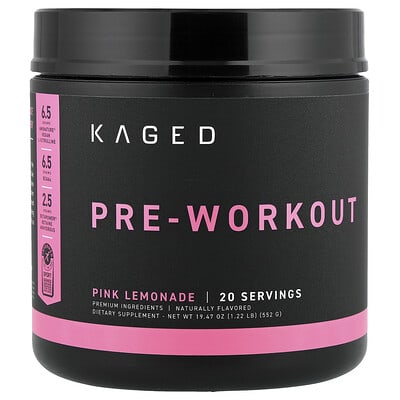Предтренировочный комплекс Kaged, Pink Lemonade, 1.22 lb (552 g)