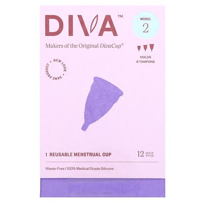 DivaCup, Model 2, 1 Reusable Menstrual Cup