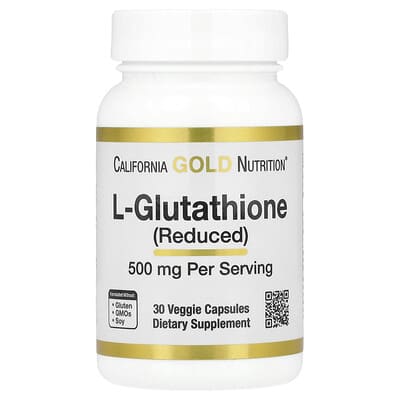 L-Glutathione (Reduced), 500 mg, 30 вегетарианских капсул