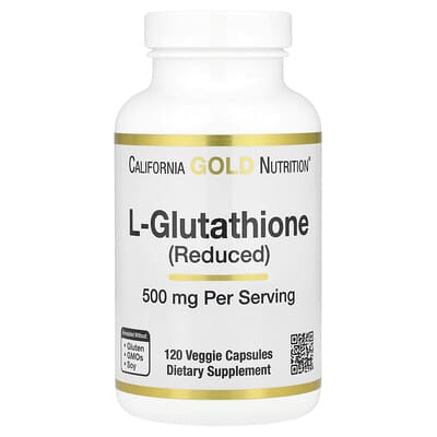 L-Glutathione (Reduced), 500 mg, 120 вегетарианских капсул