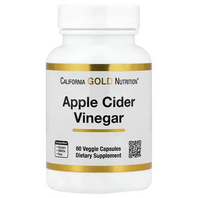 Apple Cider Vinegar, 60 Veggie Capsules (450 mg per Capsule)