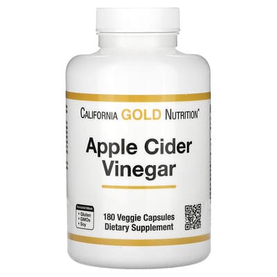 Apple Cider Vinegar, 180 Veggie Capsules (450 mg per Capsule)