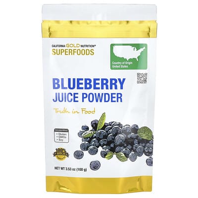 Superfoods, Blueberry Juice Powder, 3.53 oz (100 g)