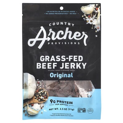 Grass-Fed Beef Jerky, Original, Mild, 2.5 oz (71 g)