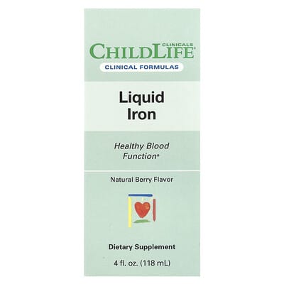 Liquid Iron, Natural Berry, 4 fl oz (118 ml)