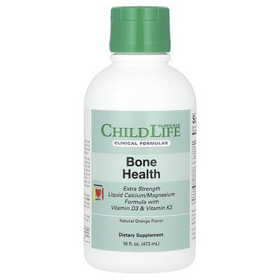 Liquid Calcium/Magnesium Formula with Vitamin D3 & Vitamin K2, Natural Orange, 16 fl oz (473 ml)