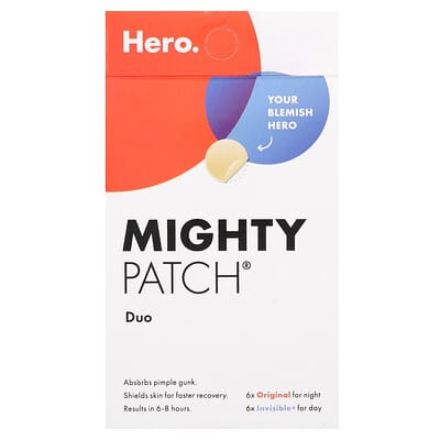 Mighty Patch® Duo,  6 Original + 6 Invisible Patches