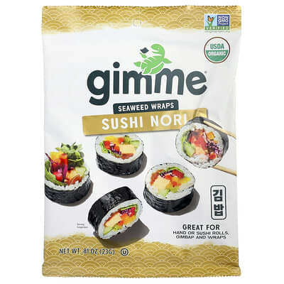 Sushi Nori Seaweed Wraps, 0.81 oz (23 g)