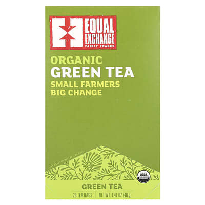 Organic Green Tea, 20 Tea Bags, 1.41 oz (40 g)
