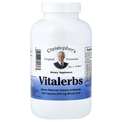 Christopher's Original Formulas Vitalerbs, 180 капсул