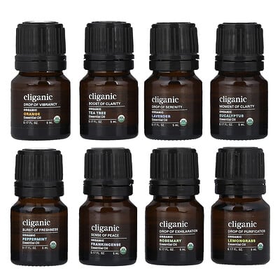 The Iconics, набор эфирных масел для ароматерапии, набор из 8 предметов, по 0.17 fl oz (5 ml) каждый