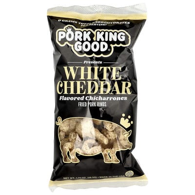 Flavored Chicharrones, White Cheddar, 1.75 oz (49.5 g)