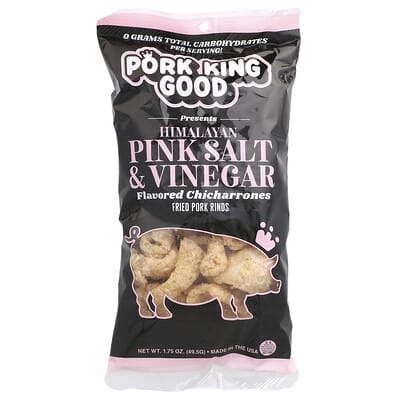 Flavored Chicharrones, Himalayan Pink Salt & Vinegar, 1.75 oz (49.5 g)