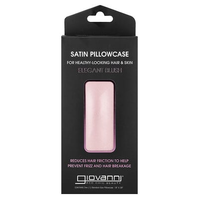 Satin Pillowcase, Elegant Blush, 1 Pillowcase