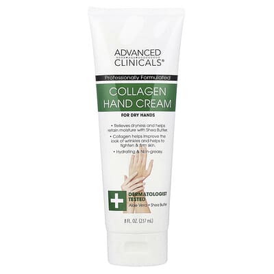 Collagen Hand Cream,  8 fl oz (237 ml)