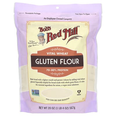 Vital Wheat Gluten Flour, 20 oz (567 g)