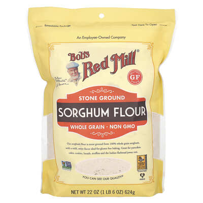 Sorghum Flour, Gluten Free, 22 oz ( 624 g)