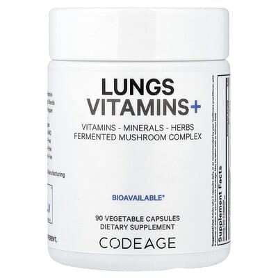 Lungs Vitamins+, 90 Vegetable Capsules