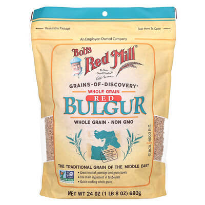 Red Bulgur, Whole Grain, 24 oz (680 g)