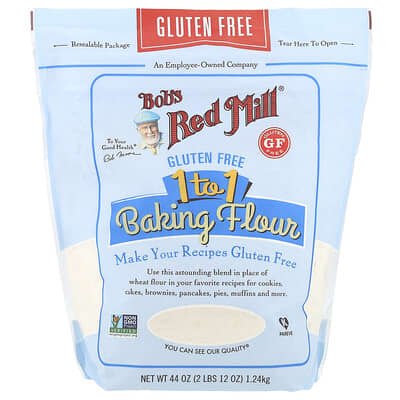 Gluten Free 1 to 1 Baking Flour, 44 oz (1.24 kg)