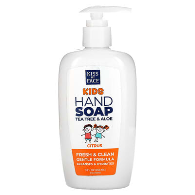 Kids, Hand Soap Tea Tree & Aloe, Citrus, 9 fl oz (266 ml)