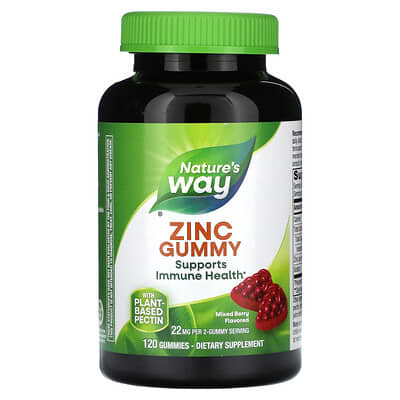 Zinc Gummies, Mixed Berry, 120 Gummies (11 mg per Gummy)