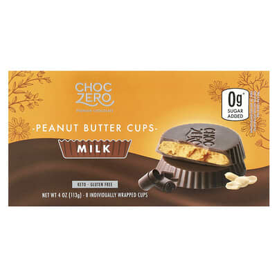 Peanut Butter Cups, Milk, 8 Cups, 4 oz (113 g)
