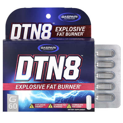 DTN8, взрывной жиросжигатель, 60 капсул