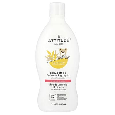 Baby Bottle & Dishwashing Liquid, Unscented, 23.6 fl oz (700 ml)
