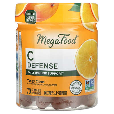 C Defense, цитрусовый вкус, 70 жевательных таблеток