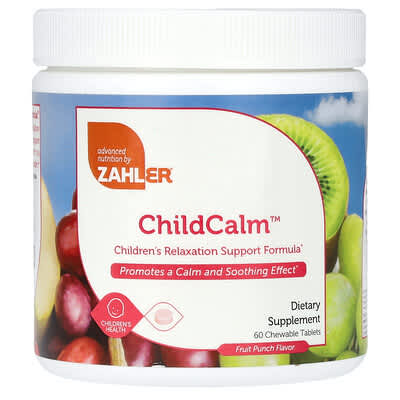 Детские жевательные таблетки Zahler ChildCalm Fruit Punch 60 шт.