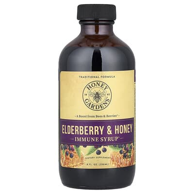 Сироп для иммунитета, бузина и мёд, 8 fl oz (236 ml)