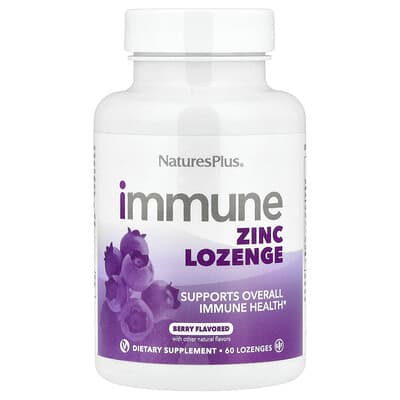 Immune Zinc Lozenge, Berry, 60 Lozenges
