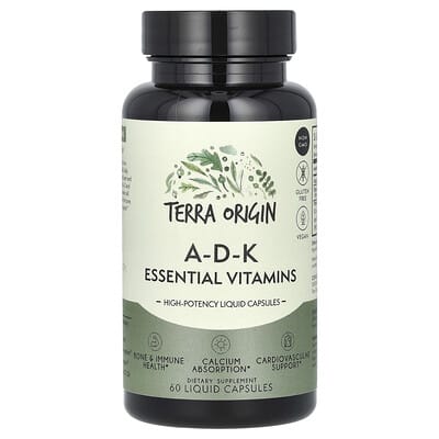 A-D-K Essential Vitamins, 60 Liquid Capsules