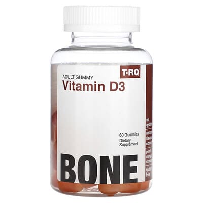 Adult Gummy, Vitamin D3, Peach, Mango, Strawberry, 60 Gummies (25 mcg per Gummy)