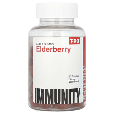 Adult Gummy, Elderberry, Lemon Raspberry, 60 Gummies