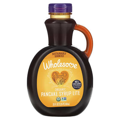 Органический сироп для блинчиков, Lite, 20 fl oz (591 ml)