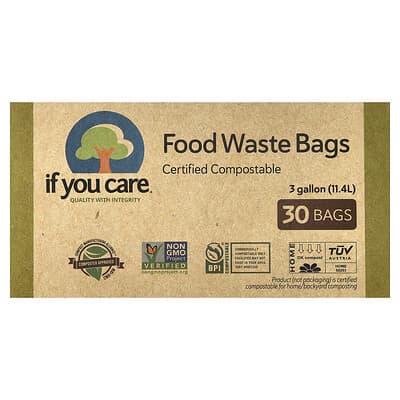 Food Waste Bags, 3 Gallon, 30 Bags
