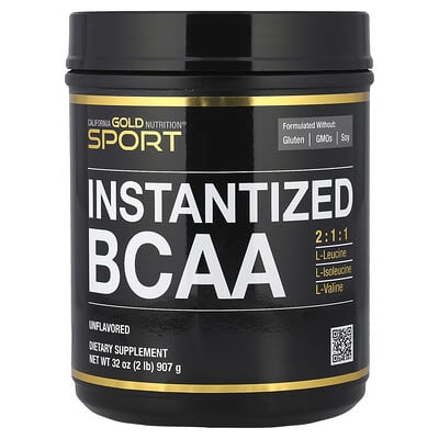 Instantized BCAA Powder with L-Leucine, L-Isoleucine, and L-Valine, Unflavored, 2 lb (907 g)