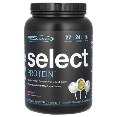 Select Protein™ Питьевая смесь протеина, Cake Pop, 1.9 lbs (850.5 g)