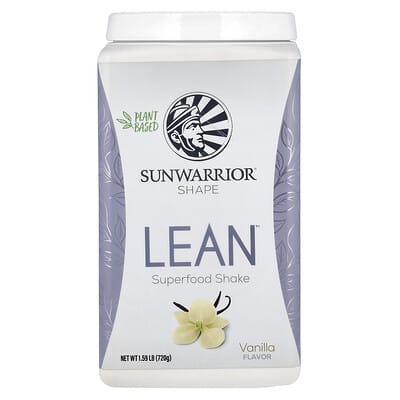 Sunwarrior Lean™ суперфуд шейк, ваниль, 1.59 lb (720 g)