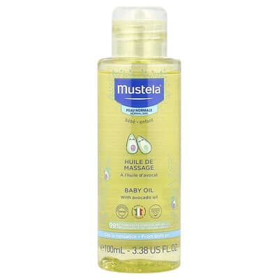 Детское масло с маслом авокадо, 3.38 fl oz (100 ml)