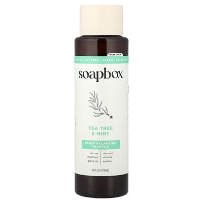 Scalp Balancing Shampoo, Tea Tree & Mint, 16 fl oz (473 ml)
