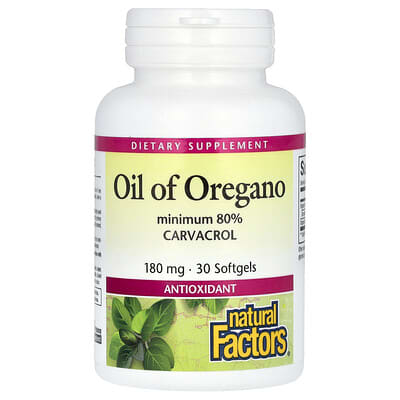 Масло орегано, 180 mg, 30 мягких капсул