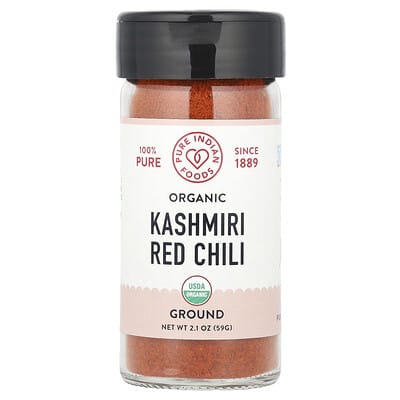 Organic Kashmiri Red Chili, Ground, 2.1 oz (59 g)