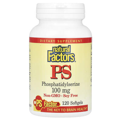 Natural Factors PS, 100 mg, 120 мягких капсул