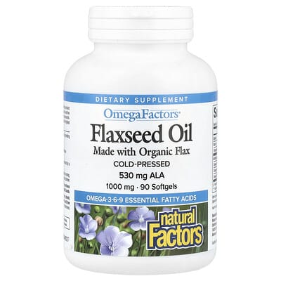 OmegaFactors®, Flaxseed Oil, 90 Softgels