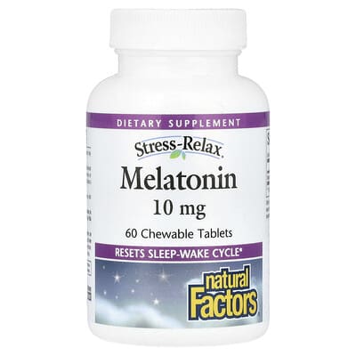 Stress-Relax®, Melatonin, 10 mg, 60 Chewable Tablets