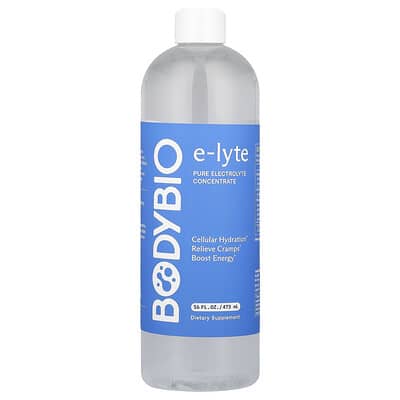 Электролитный напиток BodyBio E-Lyte, 16 fl oz (473 ml)