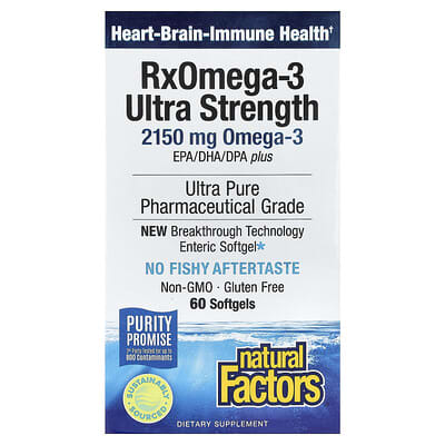 RxOmega-3, 60 мягких капсул (1,570 mg на капсулу)
